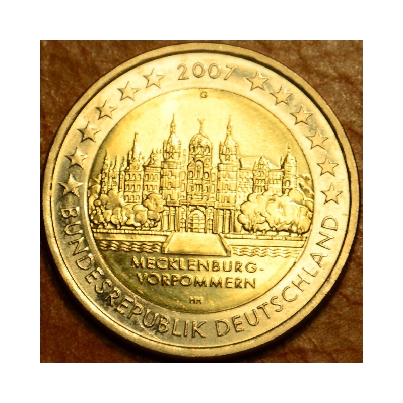 euroerme érme 2 Euro Nemecko 2007 \\"G\\" Mecklenburg-Vorpommern ka...