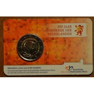 Euromince mince 2 Euro Holandsko 2013 - 200 rokov kráľovstva (BU ka...
