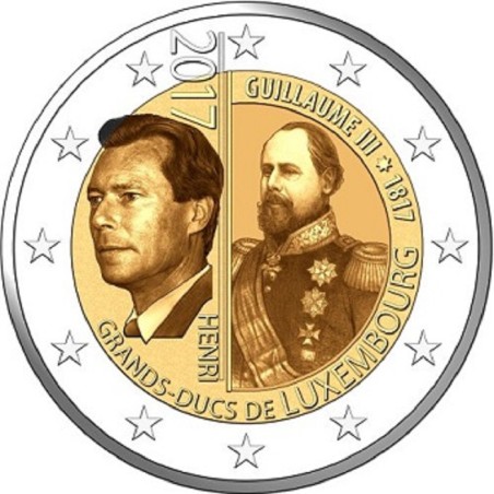 euroerme érme 2 Euro Luxemburg 2017 - III. Vilmos nagyherceg (BU ká...