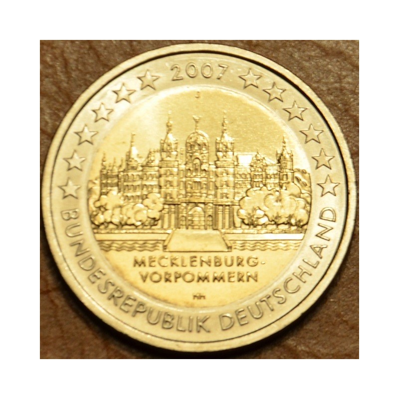 euroerme érme 2 Euro Nemecko 2007 \\"J\\" Mecklenburg-Vorpommern ka...