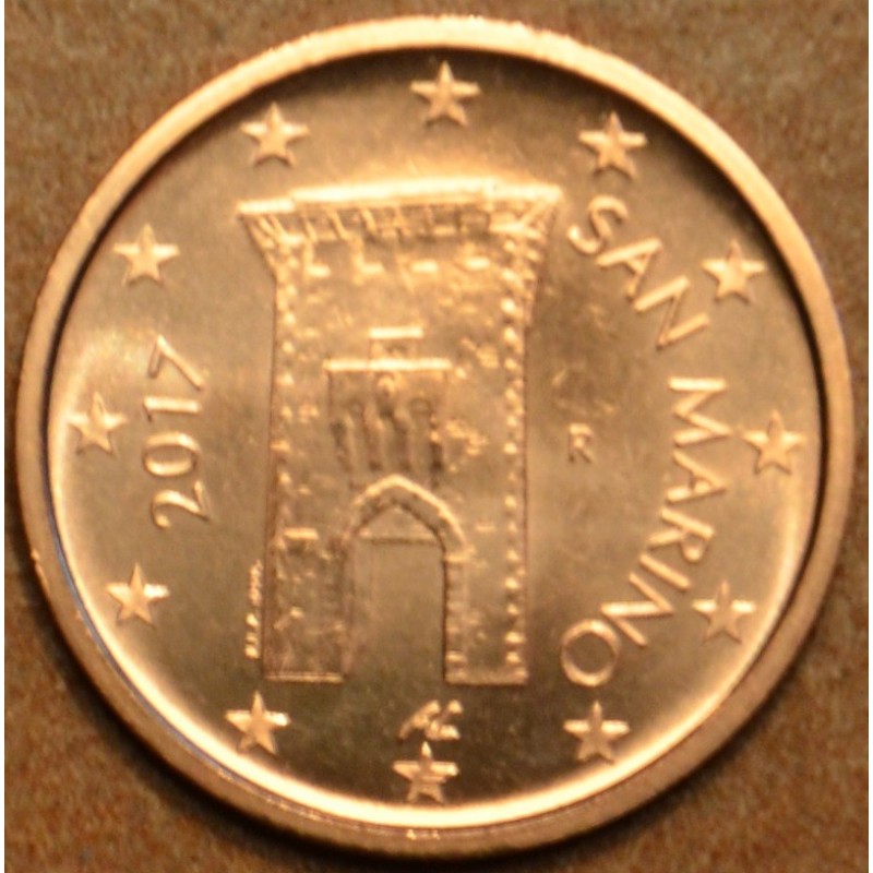 Euromince mince 2 cent San Marino 2017 - Nový design (UNC)