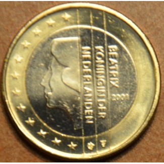 Euromince mince 1 Euro Holandsko 2001 - Kráľovná Beatrix (UNC)