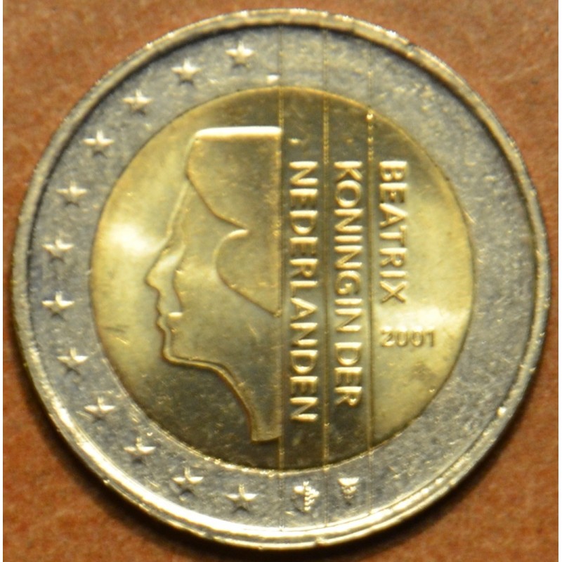 euroerme érme 2 Euro Hollandia 2001 - Beatrix királynő (UNC)