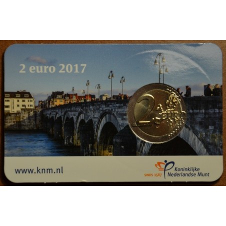 Euromince mince 2 Euro Holandsko 2017 - Nový znak \\"most\\" (BU card)
