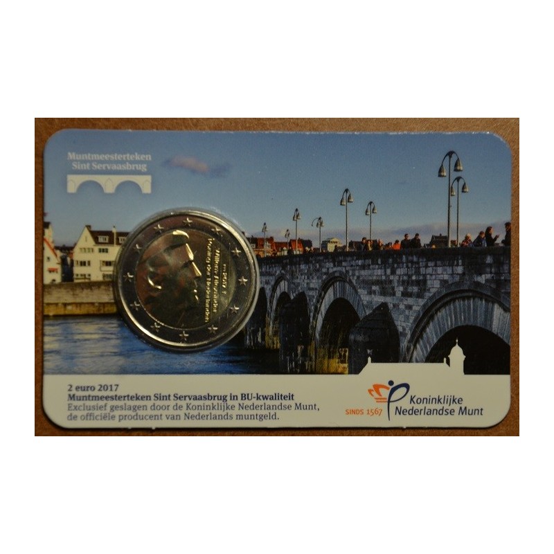 eurocoin eurocoins 2 Euro Netherlands 2017 - New mintmark \\"bridge...