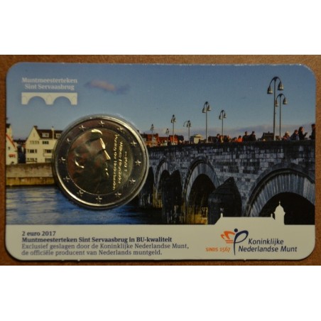 Euromince mince 2 Euro Holandsko 2017 - Nový znak \\"most\\" (BU card)