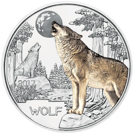 eurocoin eurocoins 3 Euro Austria 2017 Wolf (UNC)