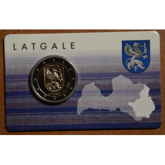 Euromince mince 2 Euro Lotyšsko 2017 - Región Latgale (BU karta)