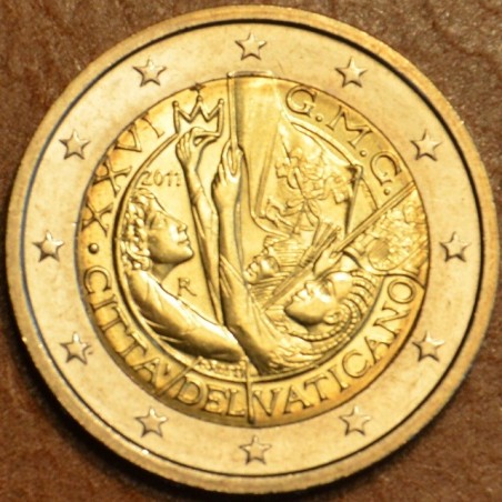 euroerme érme 2 Euro Vatikán 2011 - XXVI. ifjúsági világtalálkozó M...