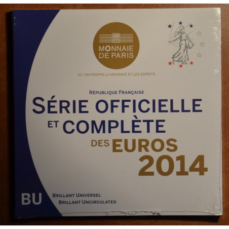 euroerme érme Franciaország 2014 - 8 részes forgalmi sor (BU)