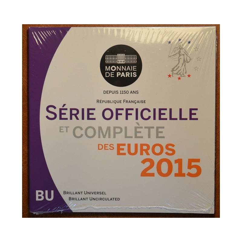 euroerme érme Franciaország 2015 - 8 részes forgalmi sor (BU)