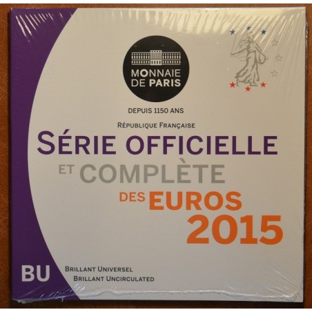 euroerme érme Franciaország 2015 - 8 részes forgalmi sor (BU)