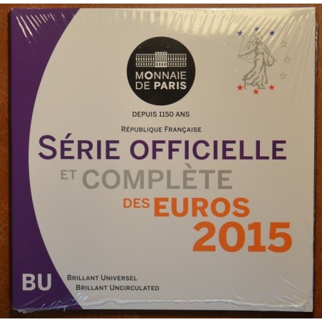 Euromince mince Francúzsko 2015 sada 8 euromincí (BU)