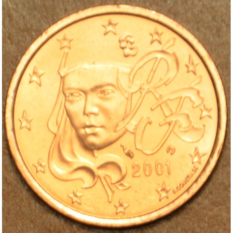 euroerme érme 1 cent Franciaország 2001 (UNC)