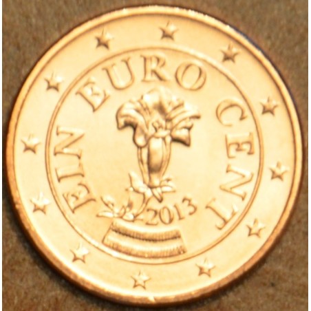 euroerme érme 1 cent Ausztria 2013 (UNC)