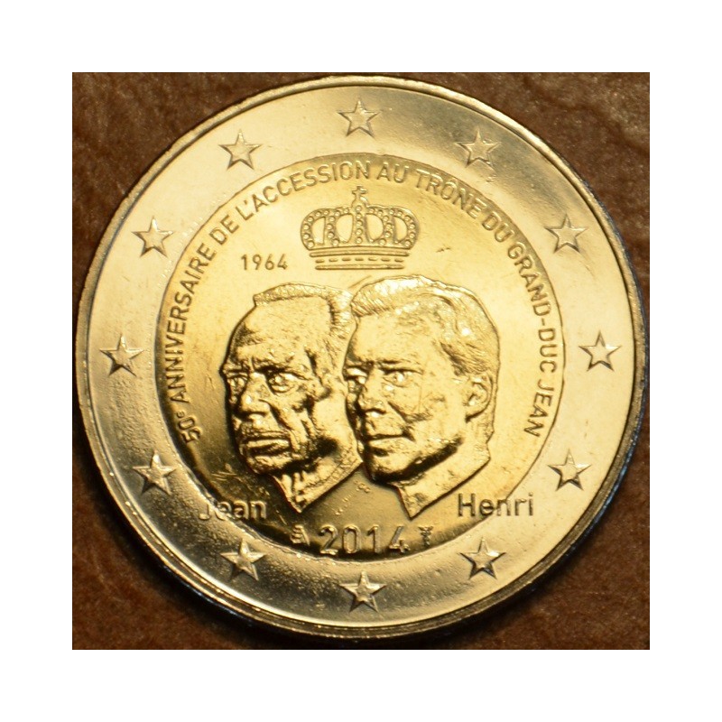 Euromince mince 2 Euro Luxembursko 2014 - 50. výročie nastúpenia Je...