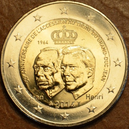 Euromince mince 2 Euro Luxembursko 2014 - 50. výročie nastúpenia Je...