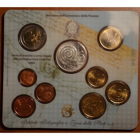 euroerme érme Olaszország 2005-ös forgalmi sor 5 Euro emlékérmével ...