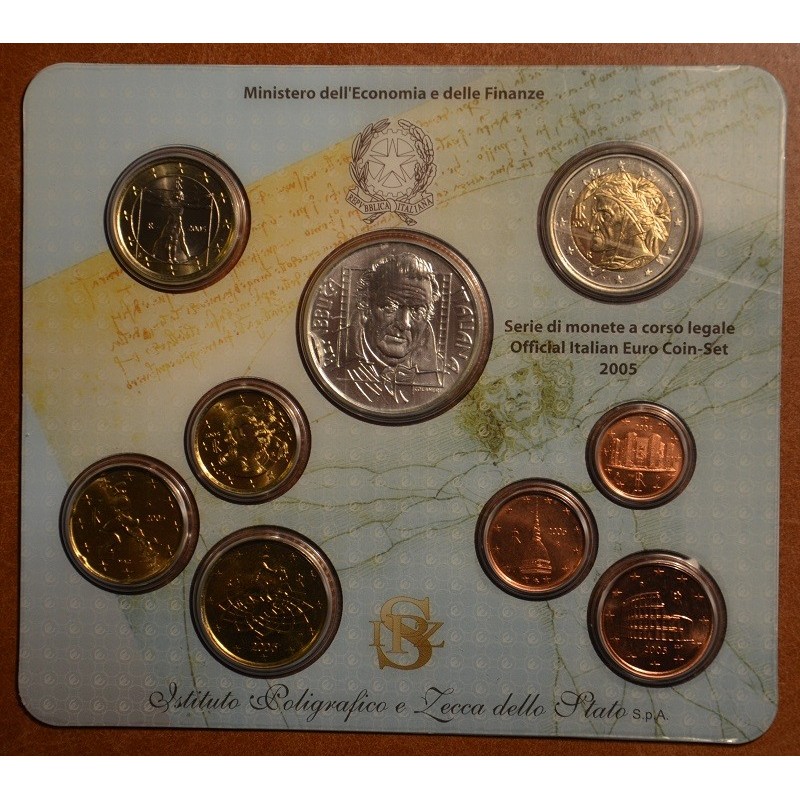 Euromince mince Taliansko 2005 sada s 5 Euro pamätnou mincou (BU)