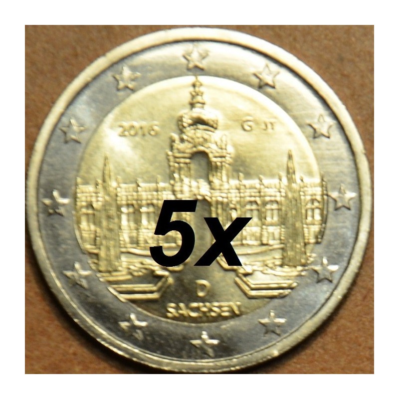 eurocoin eurocoins 2 Euro Germany 2016 - \\"ADFGJ\\" Saxony: Dresde...