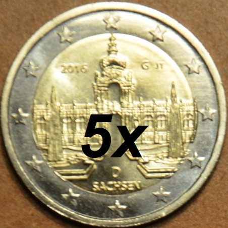 Euromince mince 2 Euro Nemecko 2016 - \\"ADFGJ\\" Sasko: Zwinger v ...