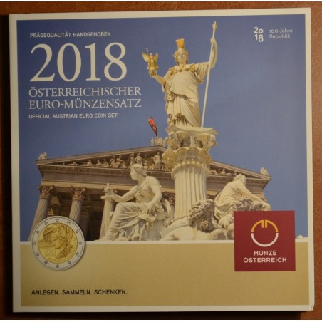 Euromince mince Rakúsko 2018 sada 8 mincí (BU)