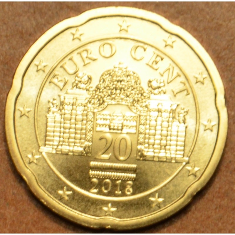 Euromince mince 20 cent Rakúsko 2018 (UNC)