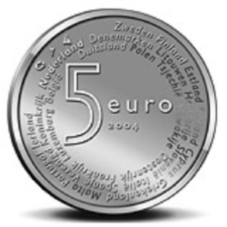Euromince mince 5 Euro Holandsko 2004 - Rozšírenie EU (UNC)