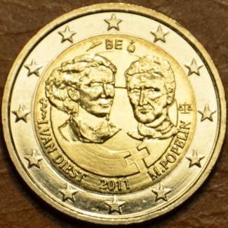 Euromince mince 2 Euro Belgicko 2011 - 100. výročie MDŽ (UNC)