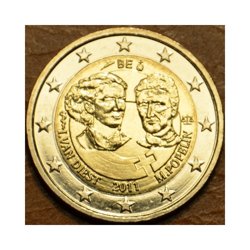 euroerme érme 2 Euro Belgium 2011 - A nemzetközi nőnap 100. évfordu...