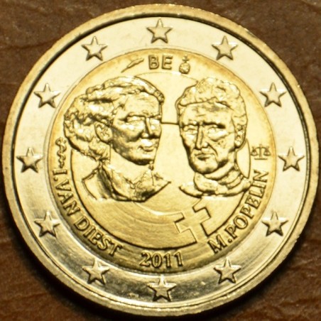 euroerme érme 2 Euro Belgium 2011 - A nemzetközi nőnap 100. évfordu...