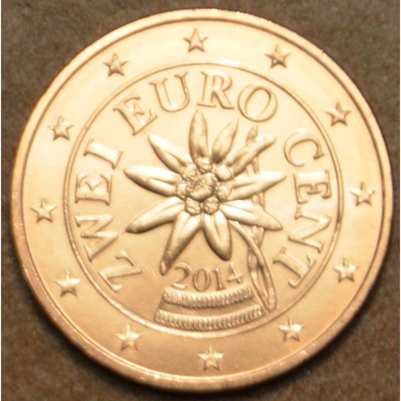 euroerme érme 2 cent Ausztria 2014 (UNC)