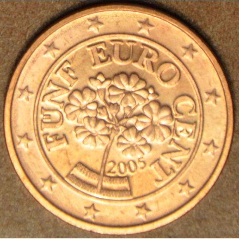 Euromince mince 5 cent Rakúsko 2005 (UNC)
