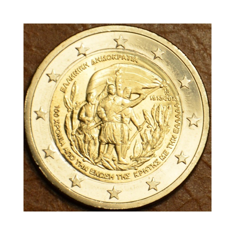 Euromince mince 2 Euro Grécko 2013 - 100 rokov únie s Krétou (UNC)