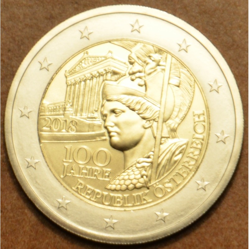 Euromince mince 2 Euro Rakúsko 2018 - 100 rokov Rakúskej republiky ...