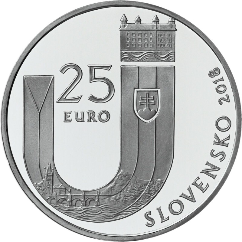 Euromince mince 25 Euro Slovensko 2018 - 25. výročie vzniku (BU)
