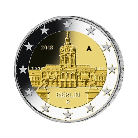 eurocoin eurocoins 2 Euro Germany 2018 \\"A\\" Berlin: Scharlottenb...