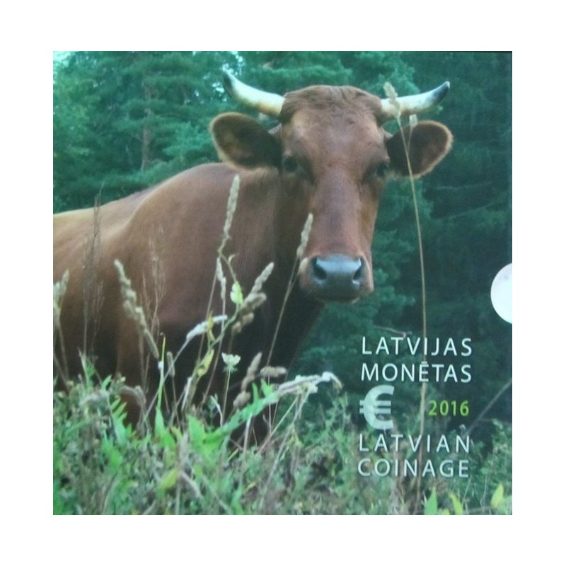 euroerme érme Lettország 2016 - 9 részes forgalmi sor (BU)