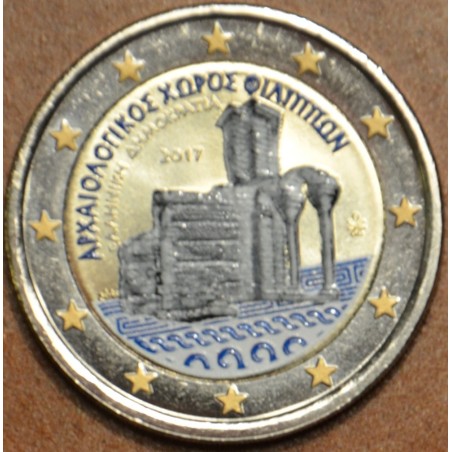 euroerme érme 2 Euro Görögország 2017 - Philippi (színezett UNC)