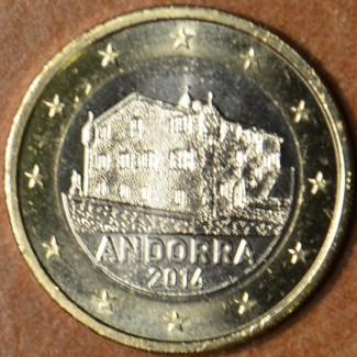 Damaged 1 Euro Andorra 2014 (UNC)
