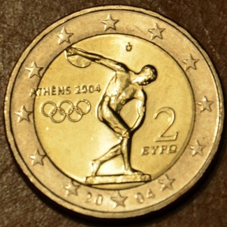 eurocoin eurocoins Damaged 2 Euro Greece 2004 - Olympic games in At...