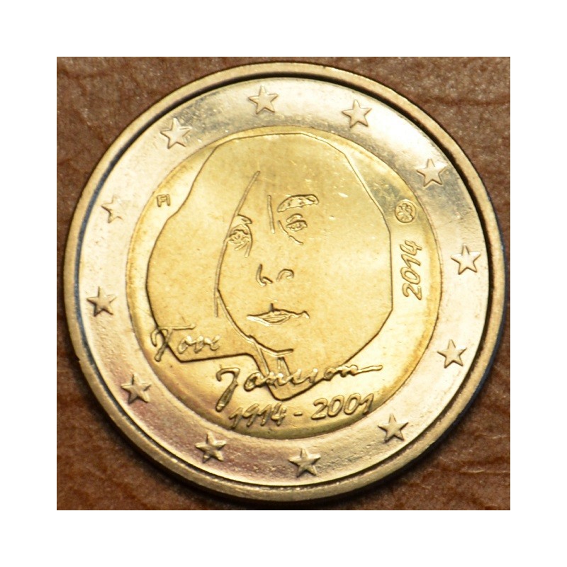 Euromince mince Poškodená 2 Euro Fínsko 2014 - Tove Jansson (UNC)