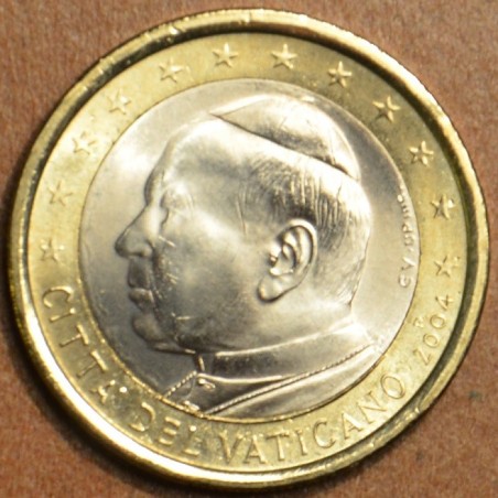 eurocoin eurocoins 1 Euro Vatican 2004 His Holiness Pope John Paul ...