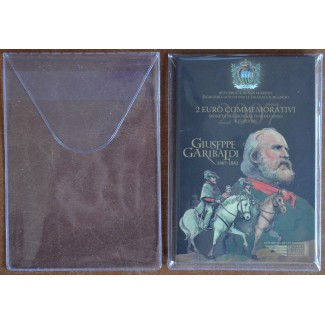 Euromince mince Plastové púzdro pre pamätné 2 Euro mince San Marino...