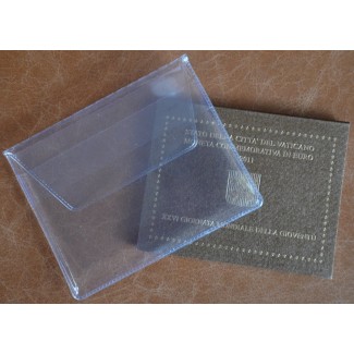 Plastic holder for 2 Euro folders of Vatican