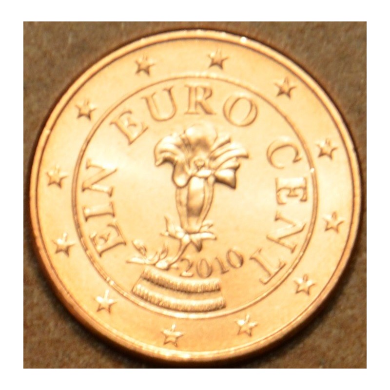Euromince mince 1 cent Rakúsko 2010 (UNC)