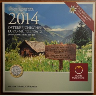 Euromince mince Rakúsko 2014 sada 8 mincí (BU)