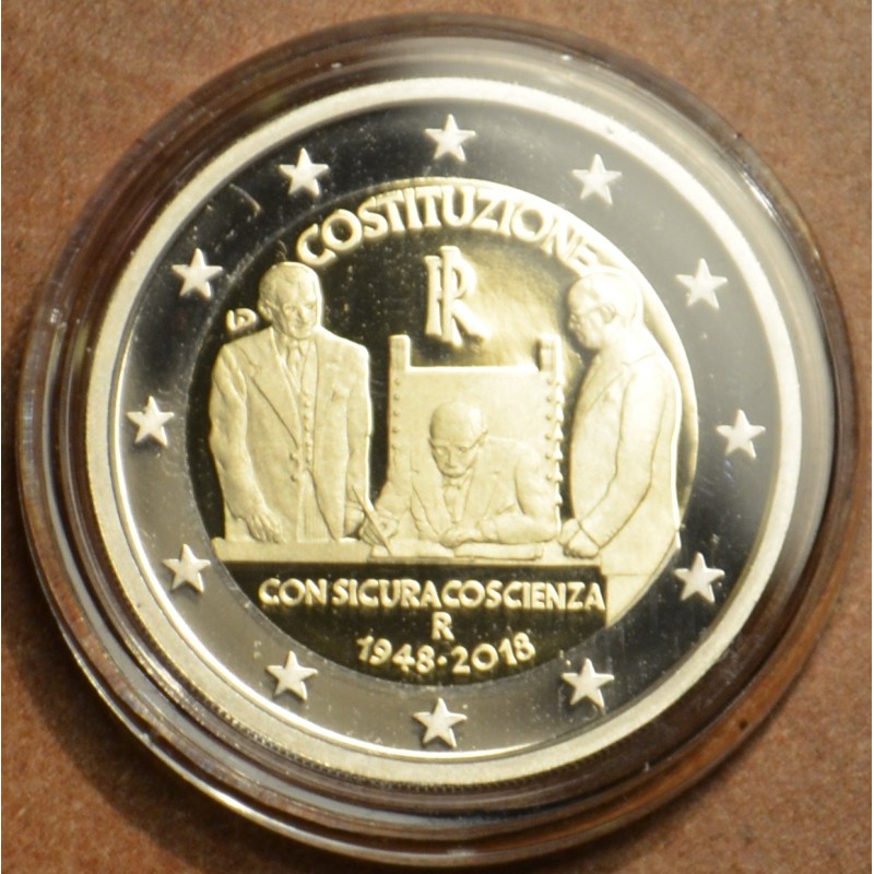 eurocoin eurocoins 2 Euro Italy 2018 - 70th Constitution of Italy (...