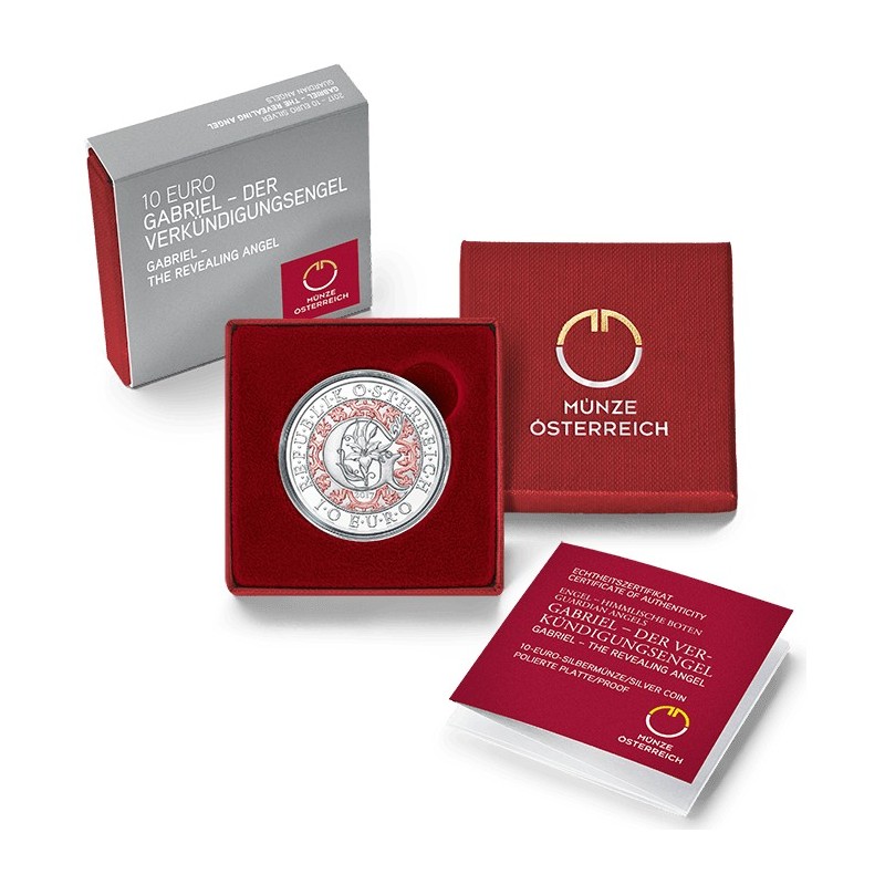euroerme érme 10 Euro Ausztria 2017 Gabriel (Proof)