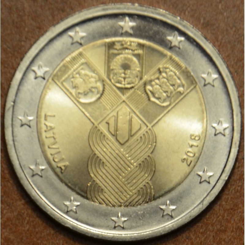 eurocoin eurocoins 2 Euro Latvia 2018 - Baltic Community Issue - 10...